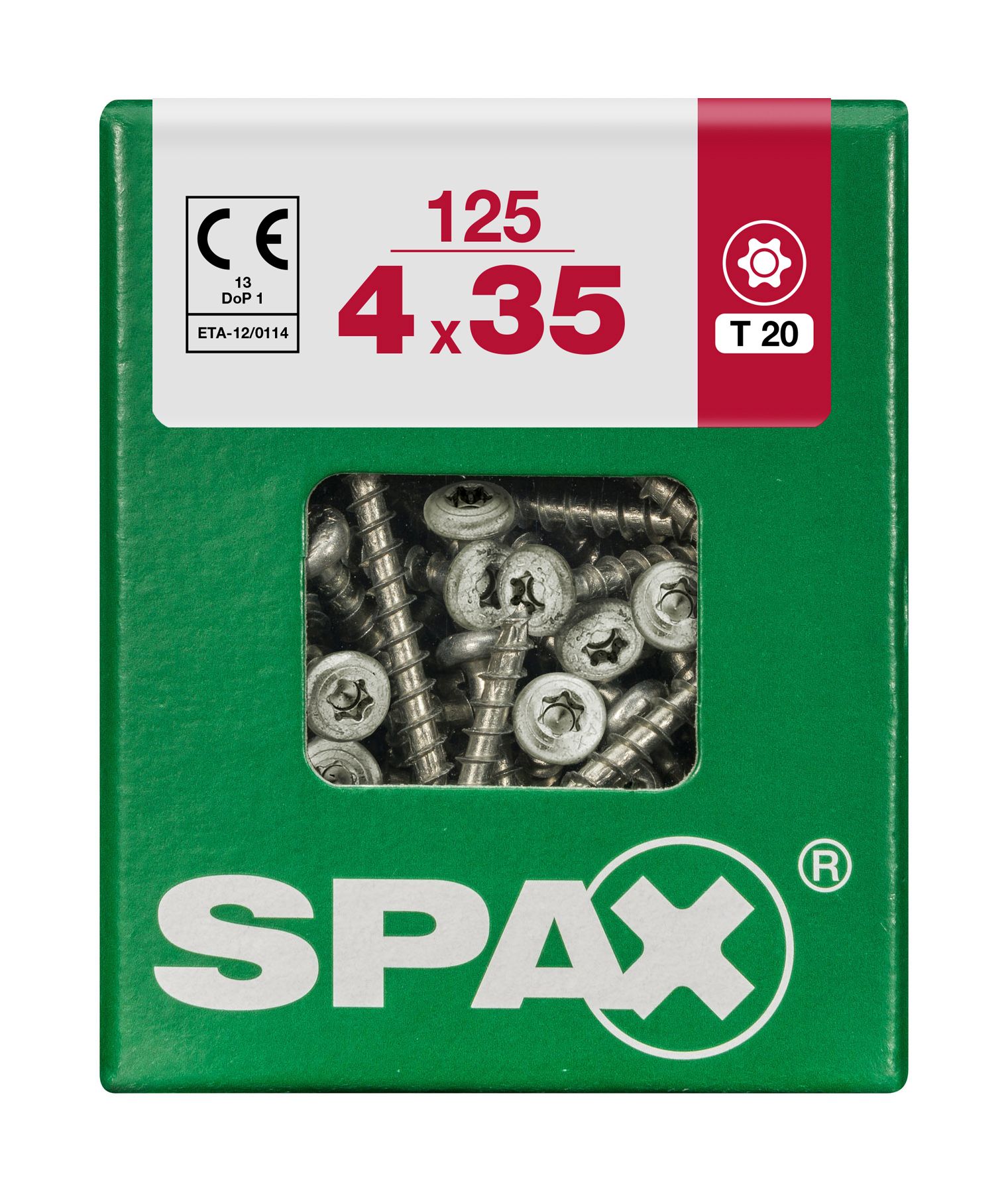 CABEZA REDONDA SPAX T20 WIROX L 125 UD.