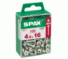 CABEZA REDONDA SPAX T20 WIROX M 100 UD.