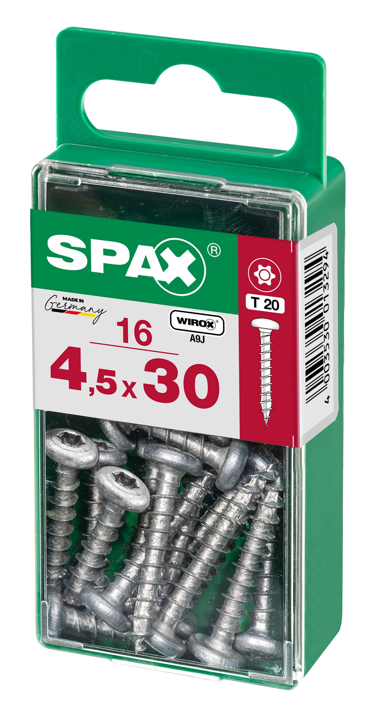 CABEZA REDONDA SPAX T20 WIROX S 16 UD.