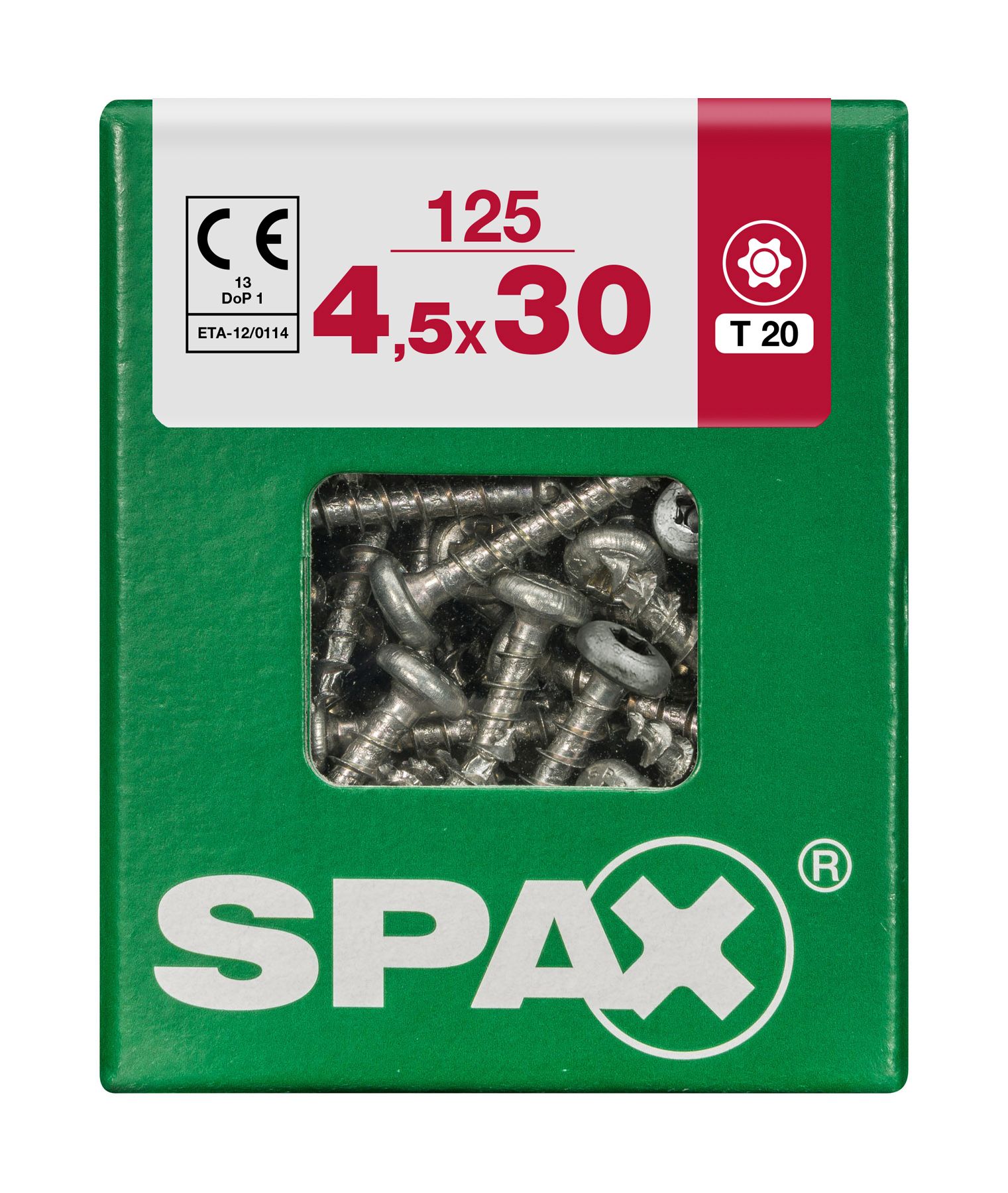 CABEZA REDONDA SPAX T20 WIROX L 125 UD.