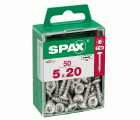 CABEZA REDONDA SPAX T20 WIROX M 50 UD.