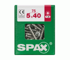 CABEZA REDONDA SPAX T20 WIROX L 75 UD.