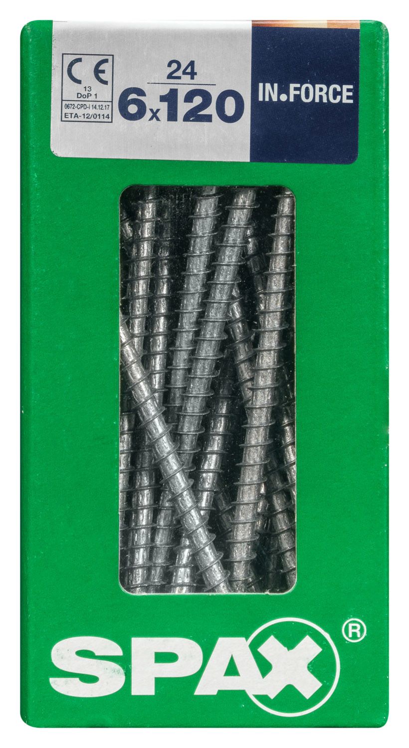 SPAX IN.FORCE T-STAR PLUS T30 WIROX L 24 UD.