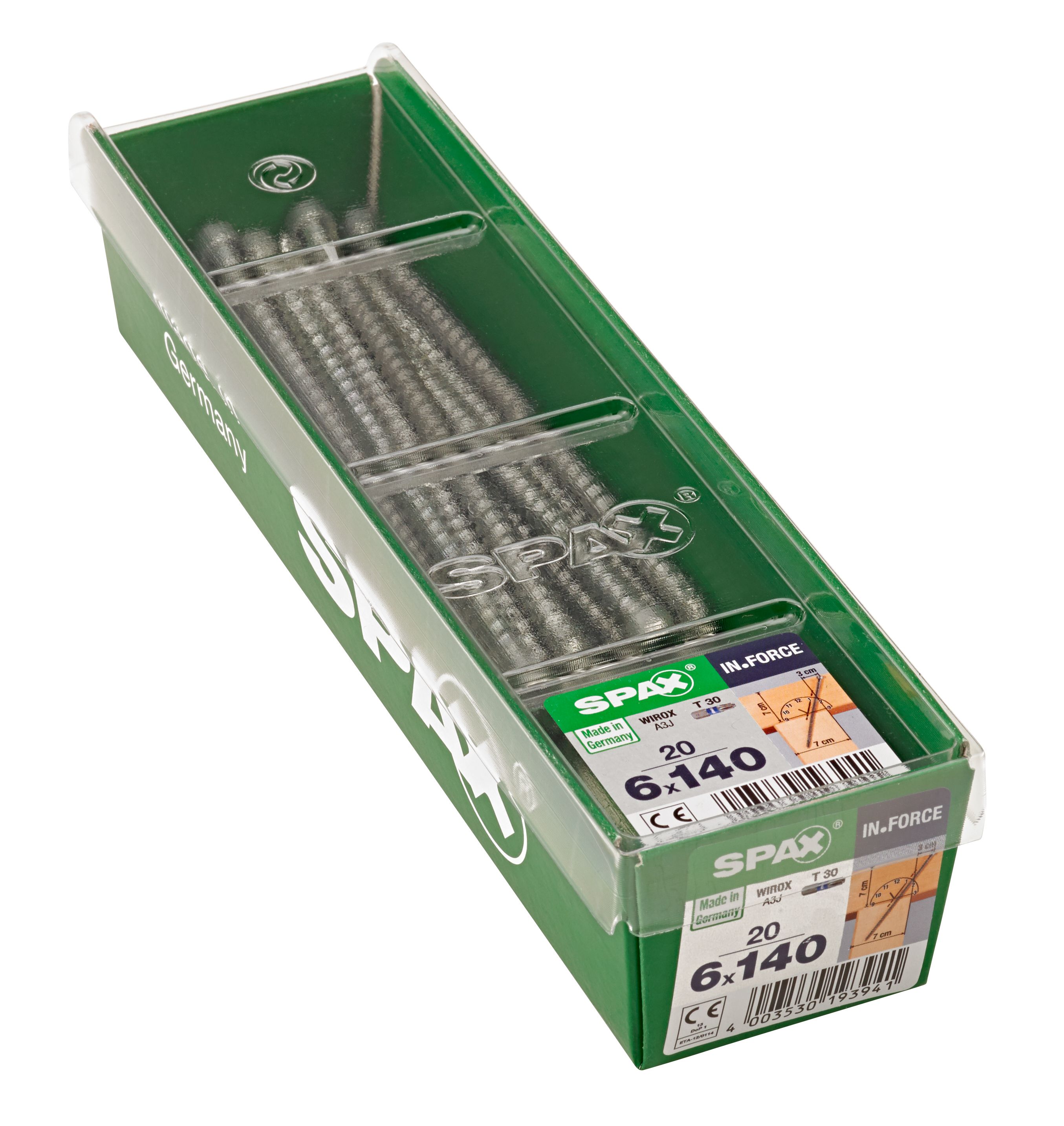 SPAX IN.FORCE T-STAR PLUS T30 WIROX M-STK 20 UD.