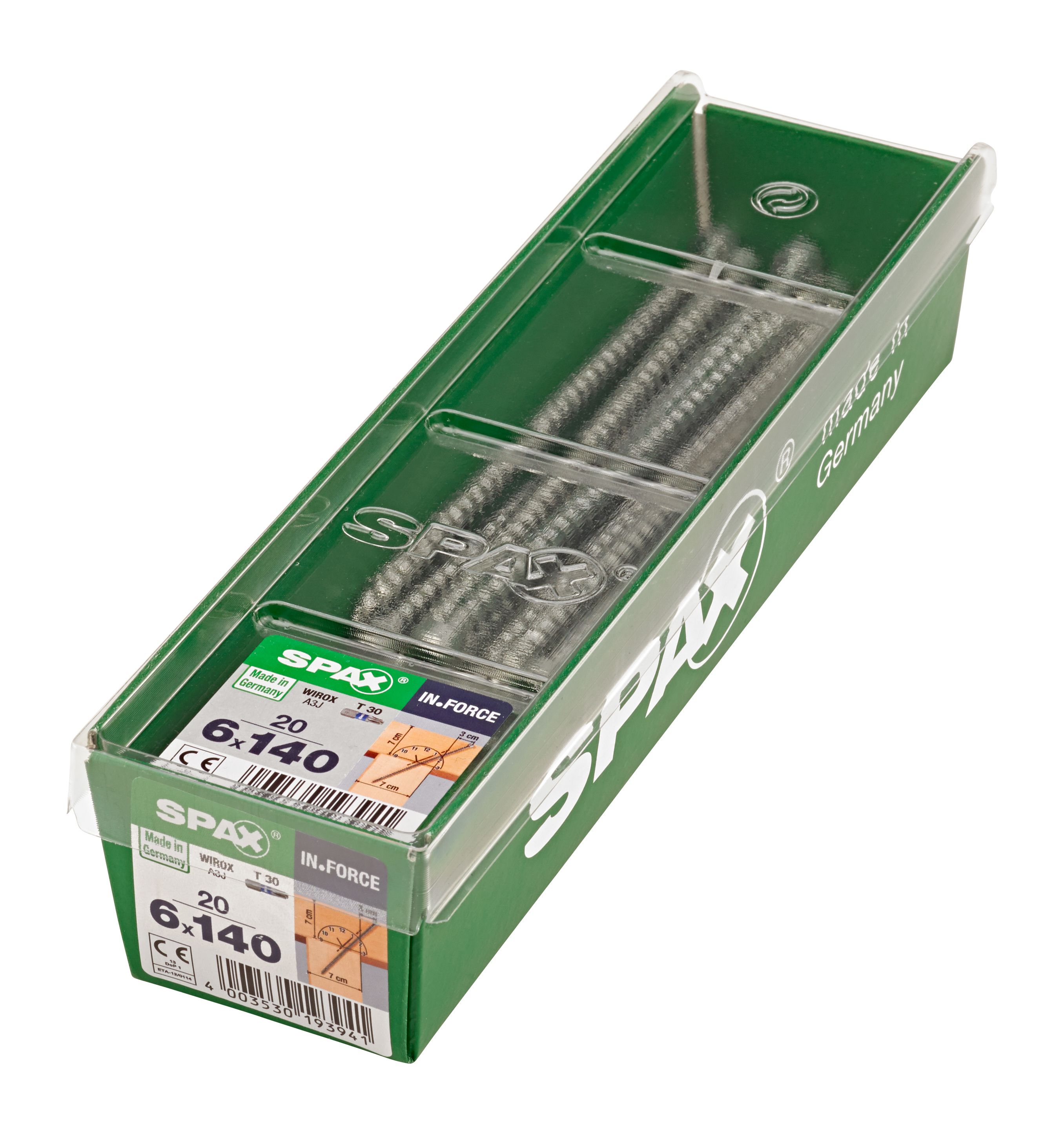 SPAX IN.FORCE T-STAR PLUS T30 WIROX M-STK 20 UD.