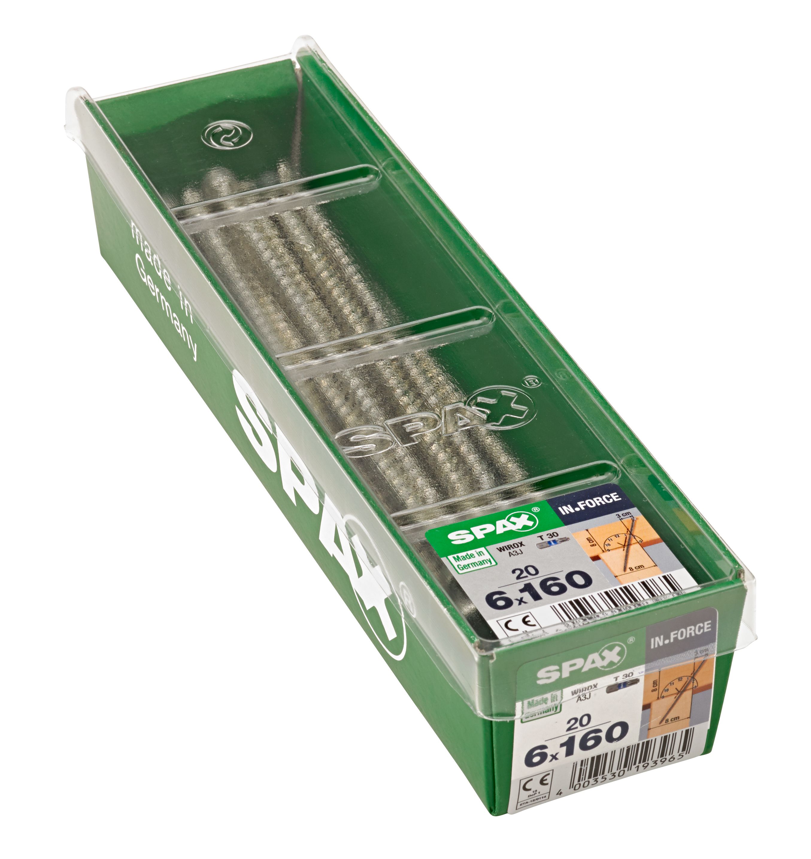 SPAX IN.FORCE T-STAR PLUS T30 WIROX M-STK 20 UD.