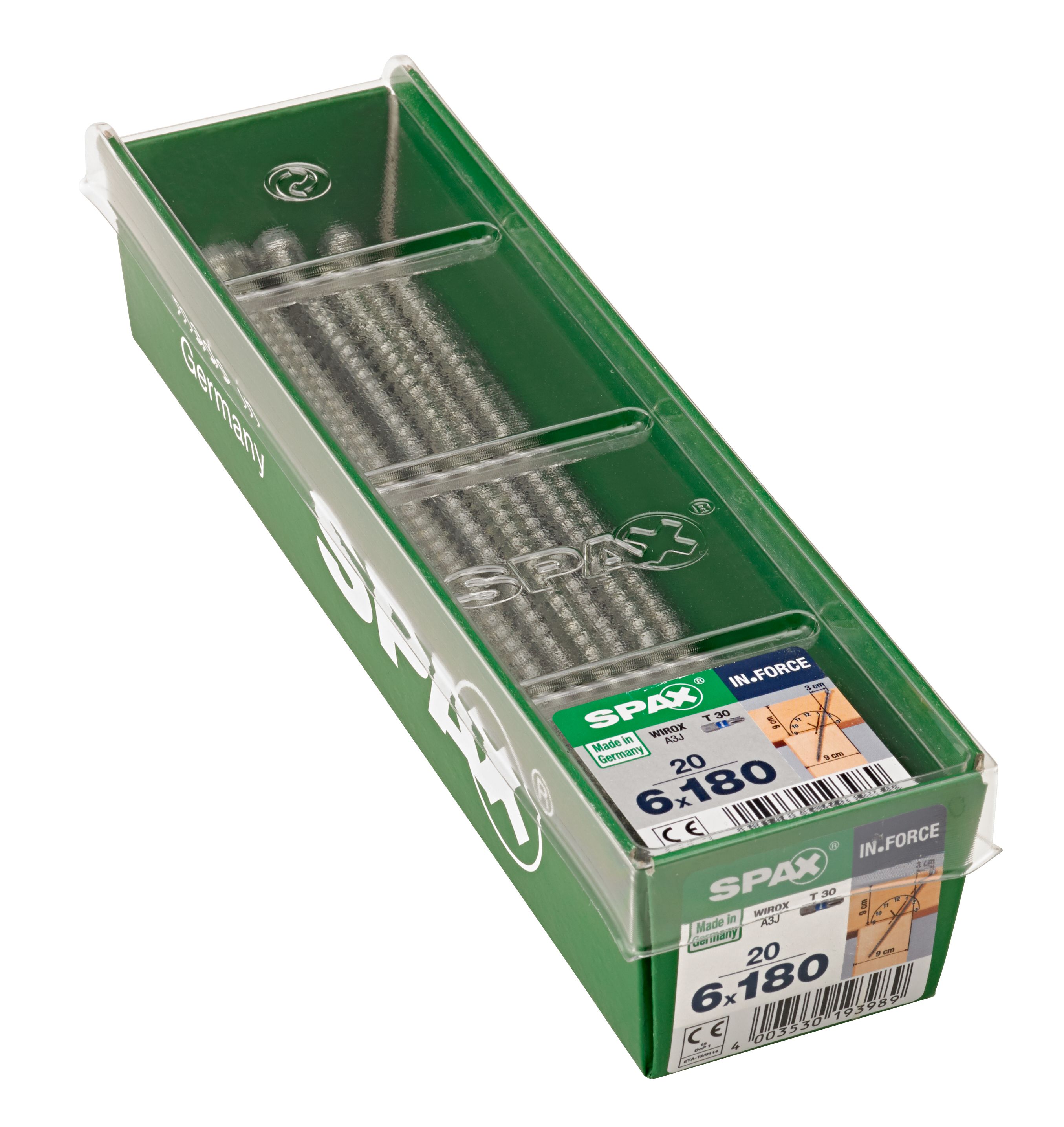 SPAX IN.FORCE T-STAR PLUS T30 WIROX M-STK 20 UD.