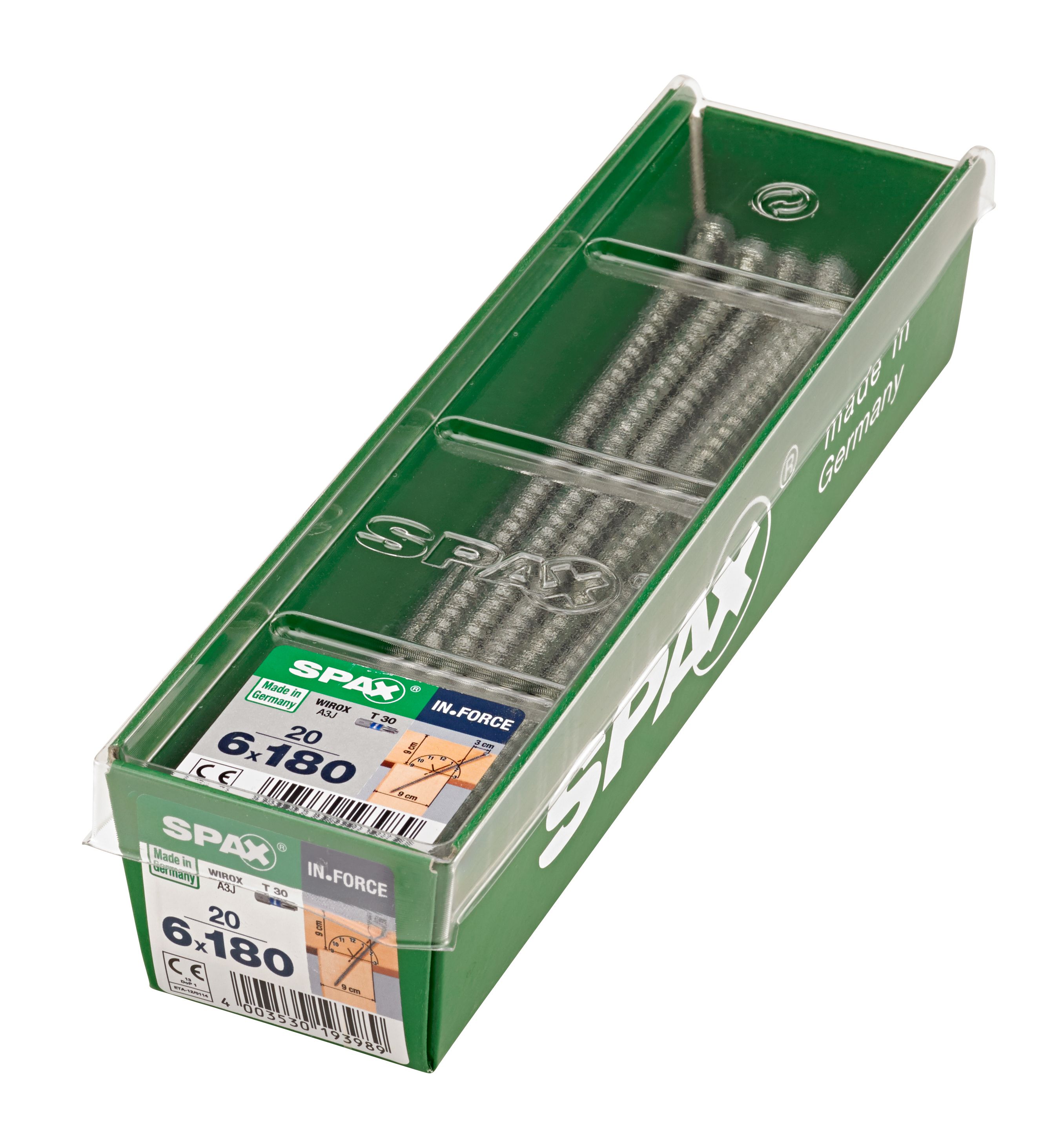 SPAX IN.FORCE T-STAR PLUS T30 WIROX M-STK 20 UD.