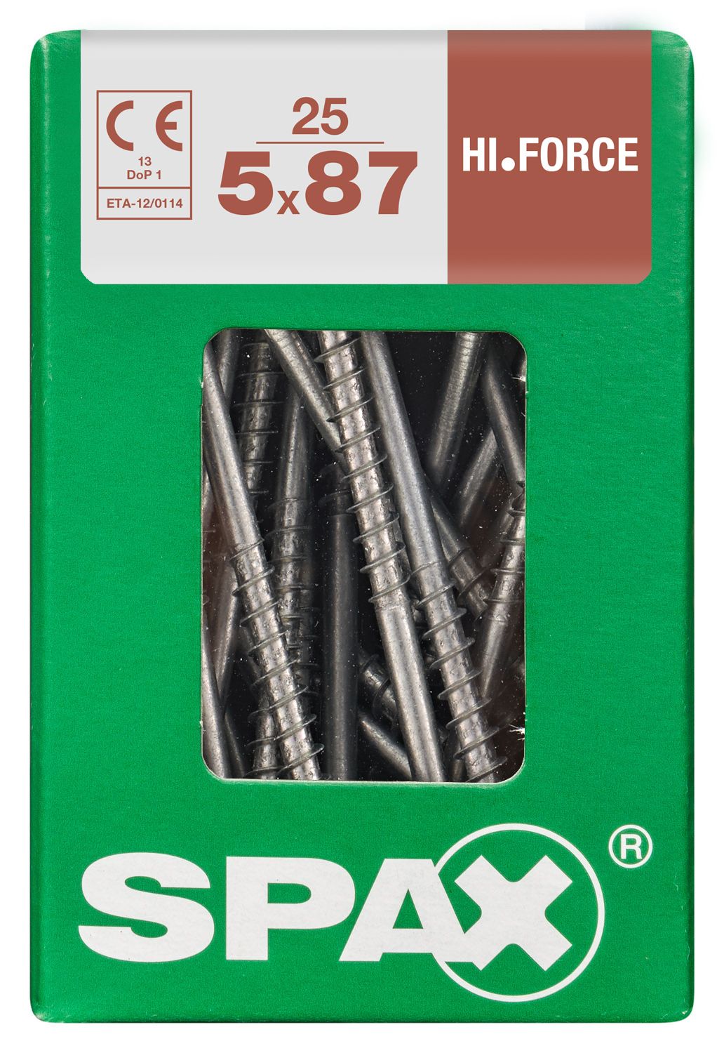 SPAX HI.FORCE T-STAR PLUS T20 WIROX L 25 UD.