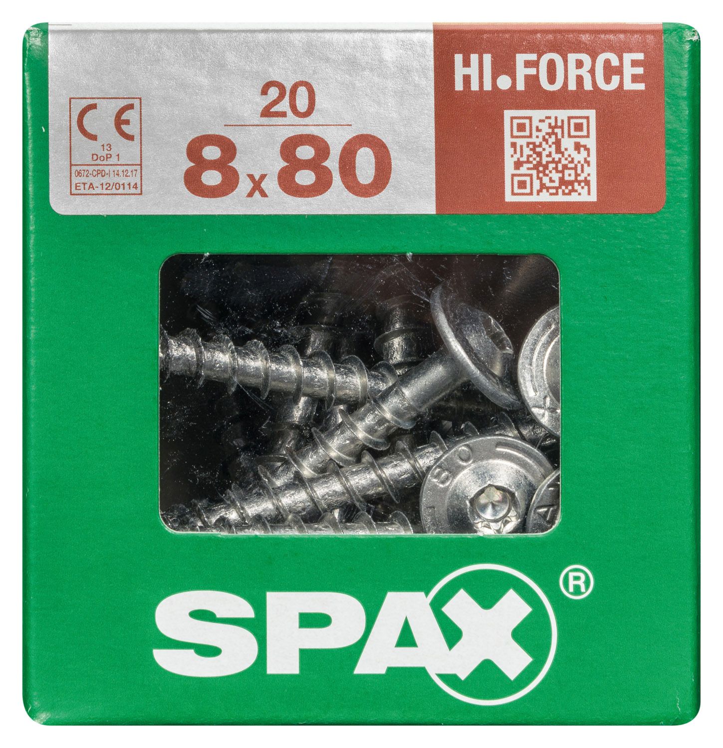 SPAX HI.FORCE T-STAR PLUS T40 WIROX XL 20 UD.