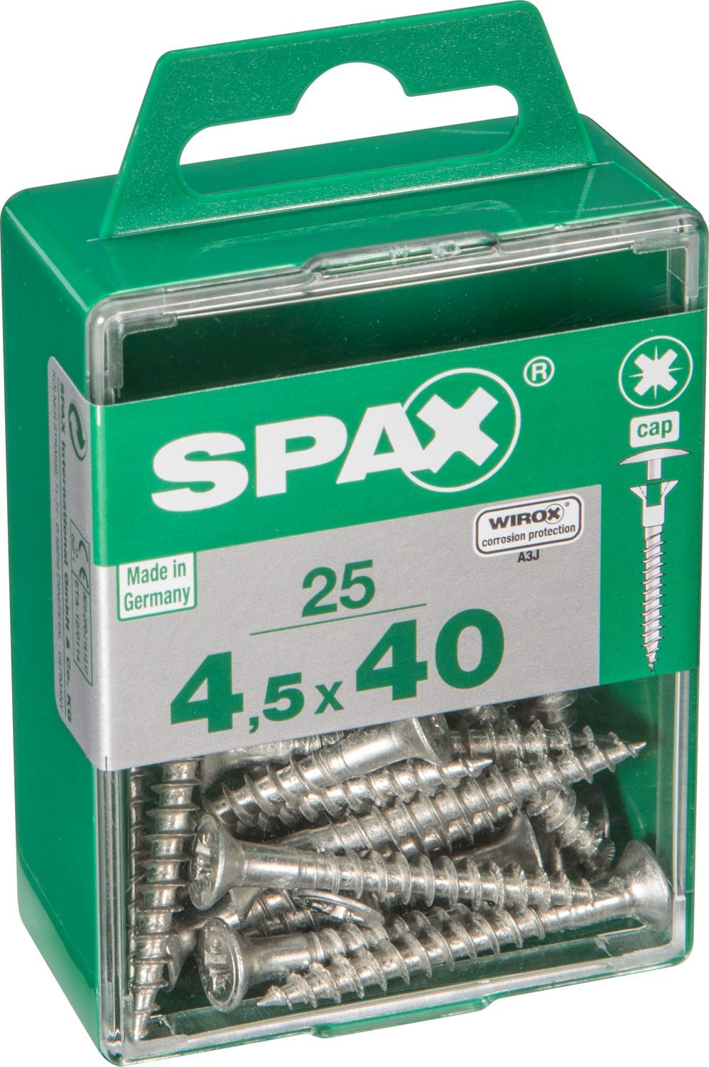 CABEZA PARA TAPÓN SPAX Z2 WIROX M 25 UD.