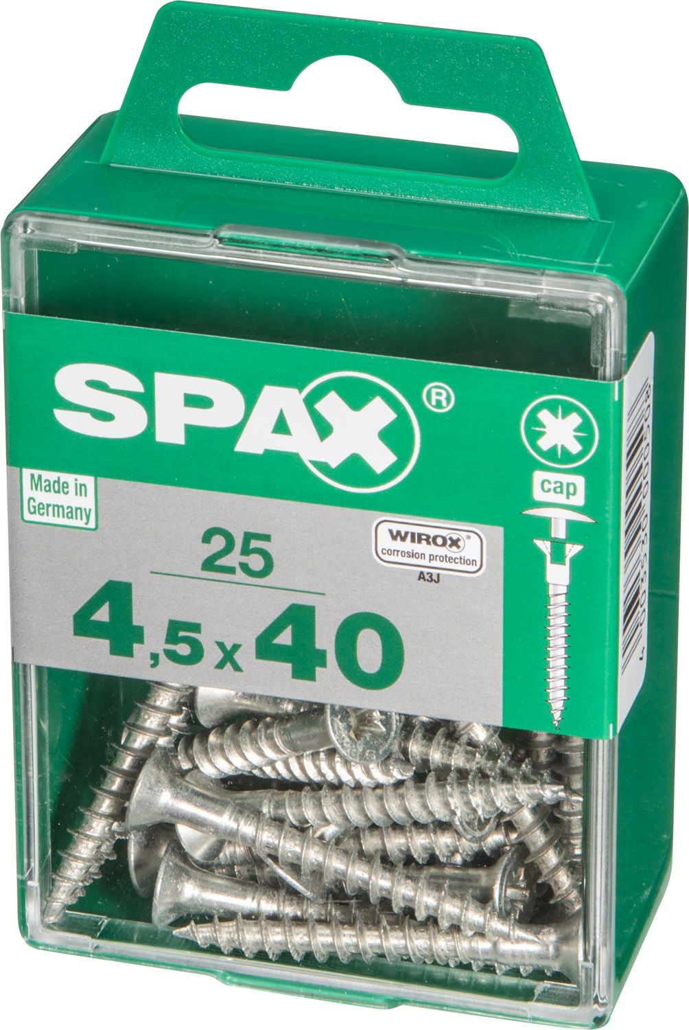 CABEZA PARA TAPÓN SPAX Z2 WIROX M 25 UD.