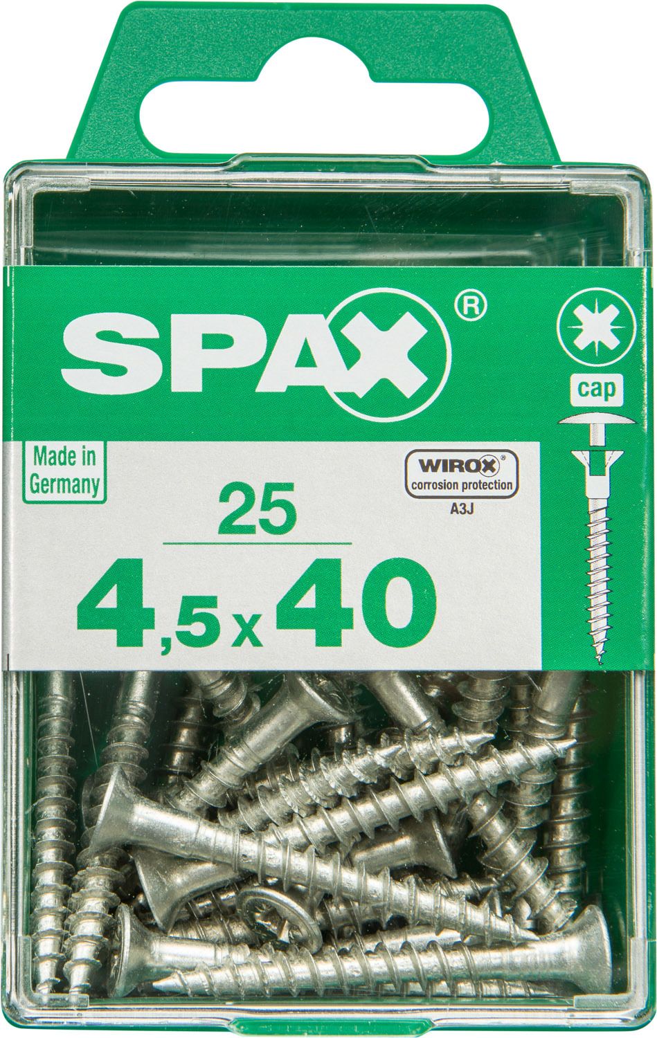 CABEZA PARA TAPÓN SPAX Z2 WIROX M 25 UD.