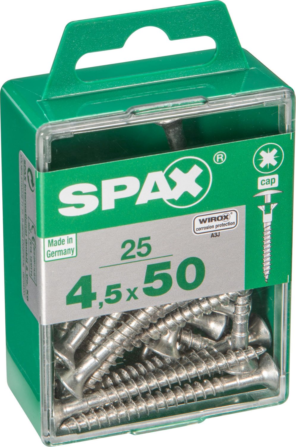 CABEZA PARA TAPÓN SPAX Z2 WIROX M 25 UD.