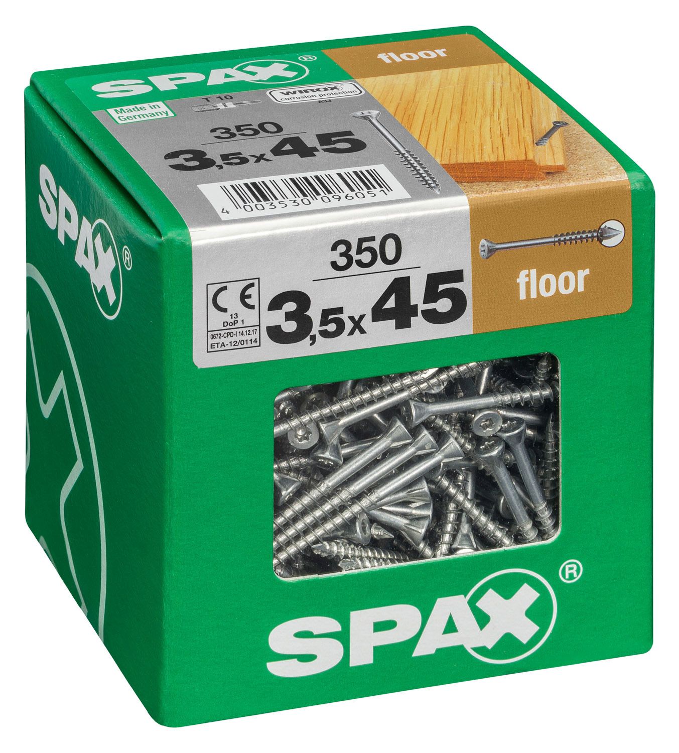 SUELOS DE MADERA SPAX T-STAR PLUS T10 WIROX XXL 350 UD.
