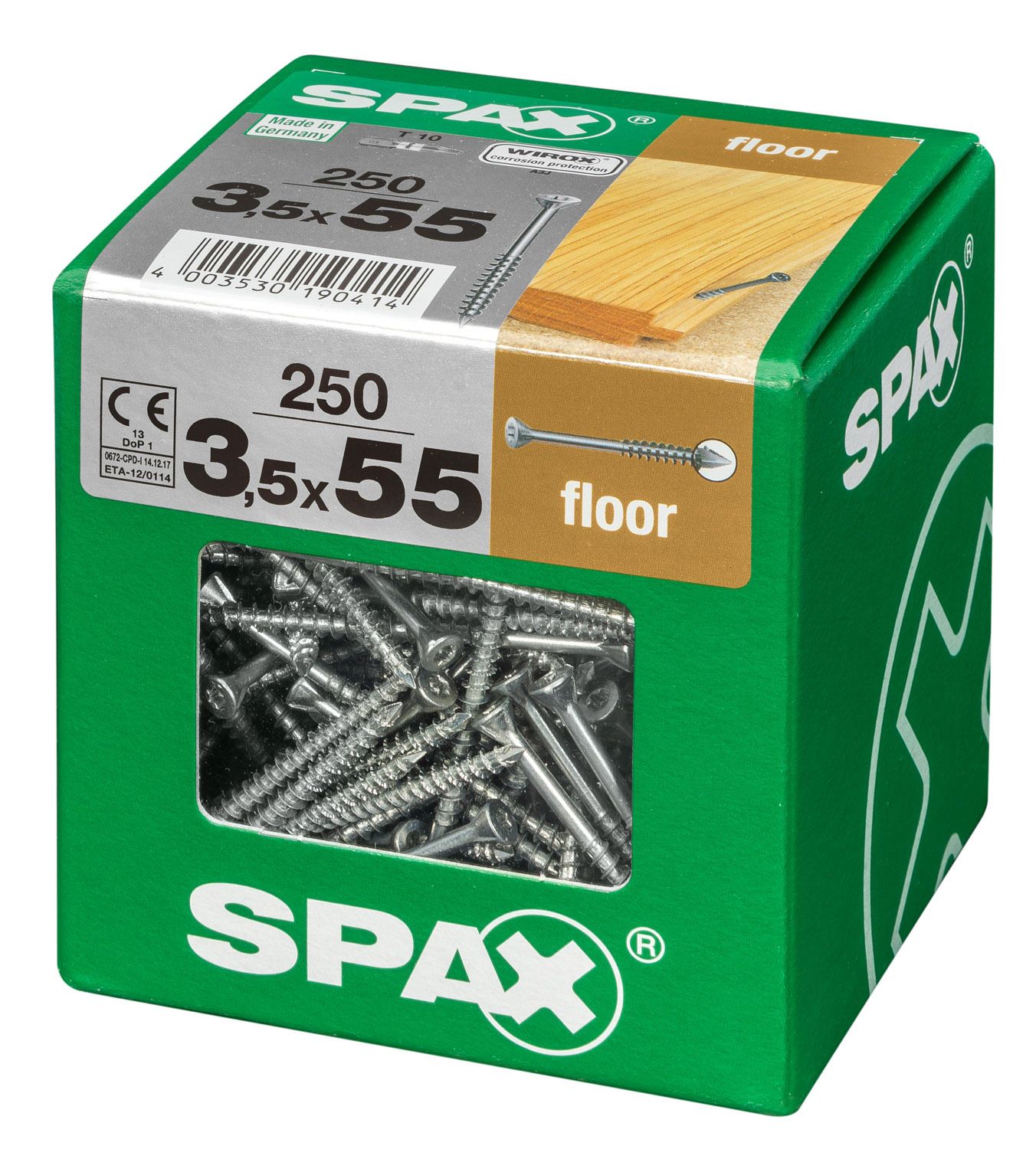 SUELOS DE MADERA SPAX T-STAR PLUS T10 WIROX XXL 250 UD.