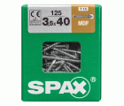 SPAX MDF T-STAR PLUS T15 WIROX L 125 UD.