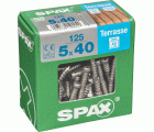 TERRAZA SPAX T-STAR PLUS T25 A2 INOXIDABLE XXL 125 UD.