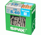 TERRAZA SPAX T-STAR PLUS T25 A2 INOXIDABLE XXL 125 UD.