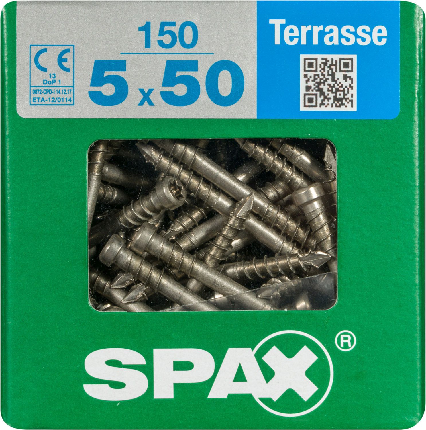 TERRAZA SPAX T-STAR PLUS T25 A2 INOXIDABLE XXL 150 UD.