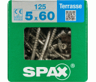 TERRAZA SPAX T-STAR PLUS T25 A2 INOXIDABLE XXL 125 UD.
