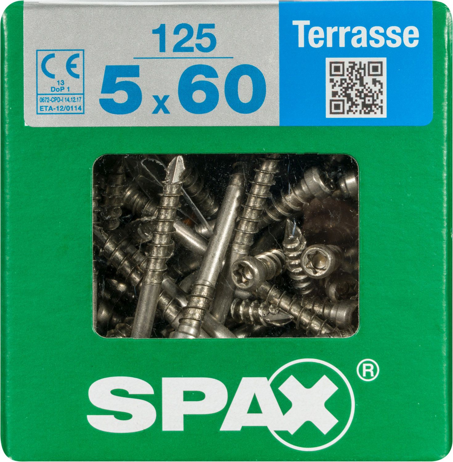 TERRAZA SPAX T-STAR PLUS T25 A2 INOXIDABLE XXL 125 UD.