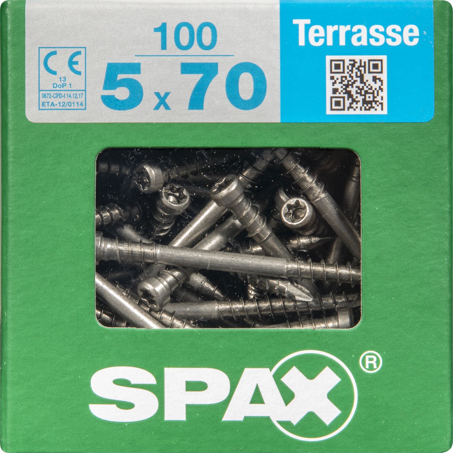 TERRAZA SPAX T-STAR PLUS T25 A2 INOXIDABLE XXL 100 UD.