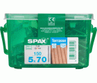 TERRAZA SPAX T-STAR PLUS T25 A2 INOXIDABLE CAJA DE PLÁSTICO CON ASA S 150 UD.