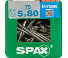 TERRAZA SPAX T-STAR PLUS T25 A2 INOXIDABLE XXL 75 UD.