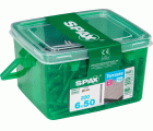 TERRAZA SPAX T-STAR PLUS T25 A4 INOXIDABLE CAJA DE PLÁSTICO CON ASA S 200 UD.