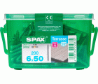 TERRAZA SPAX T-STAR PLUS T25 A4 INOXIDABLE CAJA DE PLÁSTICO CON ASA S 200 UD.