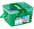 TERRAZA SPAX T-STAR PLUS T25 A4 INOXIDABLE CAJA DE PLÁSTICO CON ASA S 125 UD.