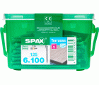 TERRAZA SPAX T-STAR PLUS T25 A4 INOXIDABLE CAJA DE PLÁSTICO CON ASA S 125 UD.