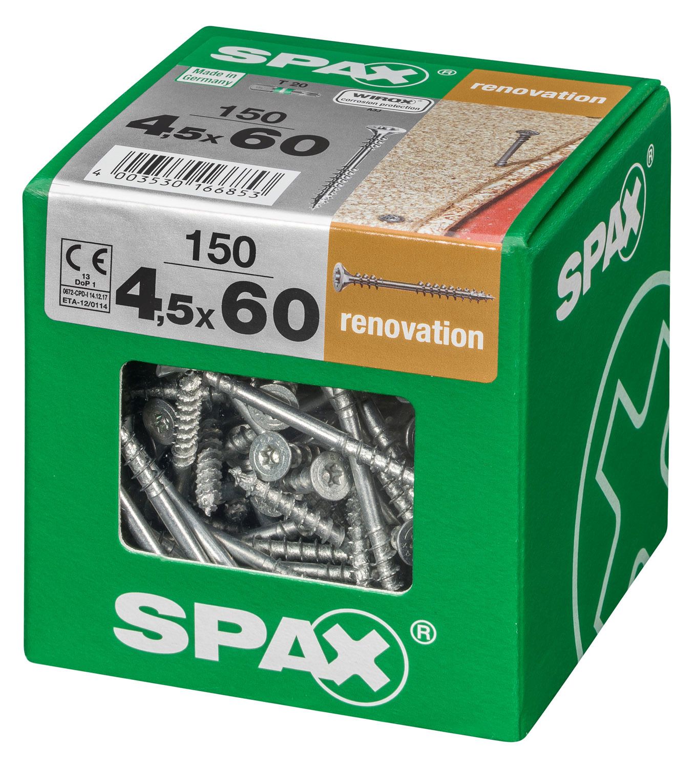 FIJACIÓN SPAX T-STAR PLUS T20 WIROX XXL 150 UD.