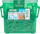 FACHADA SPAX T20 A2 INOXIDABLE CAJA DE PLÁSTICO CON ASA M 250 UD.