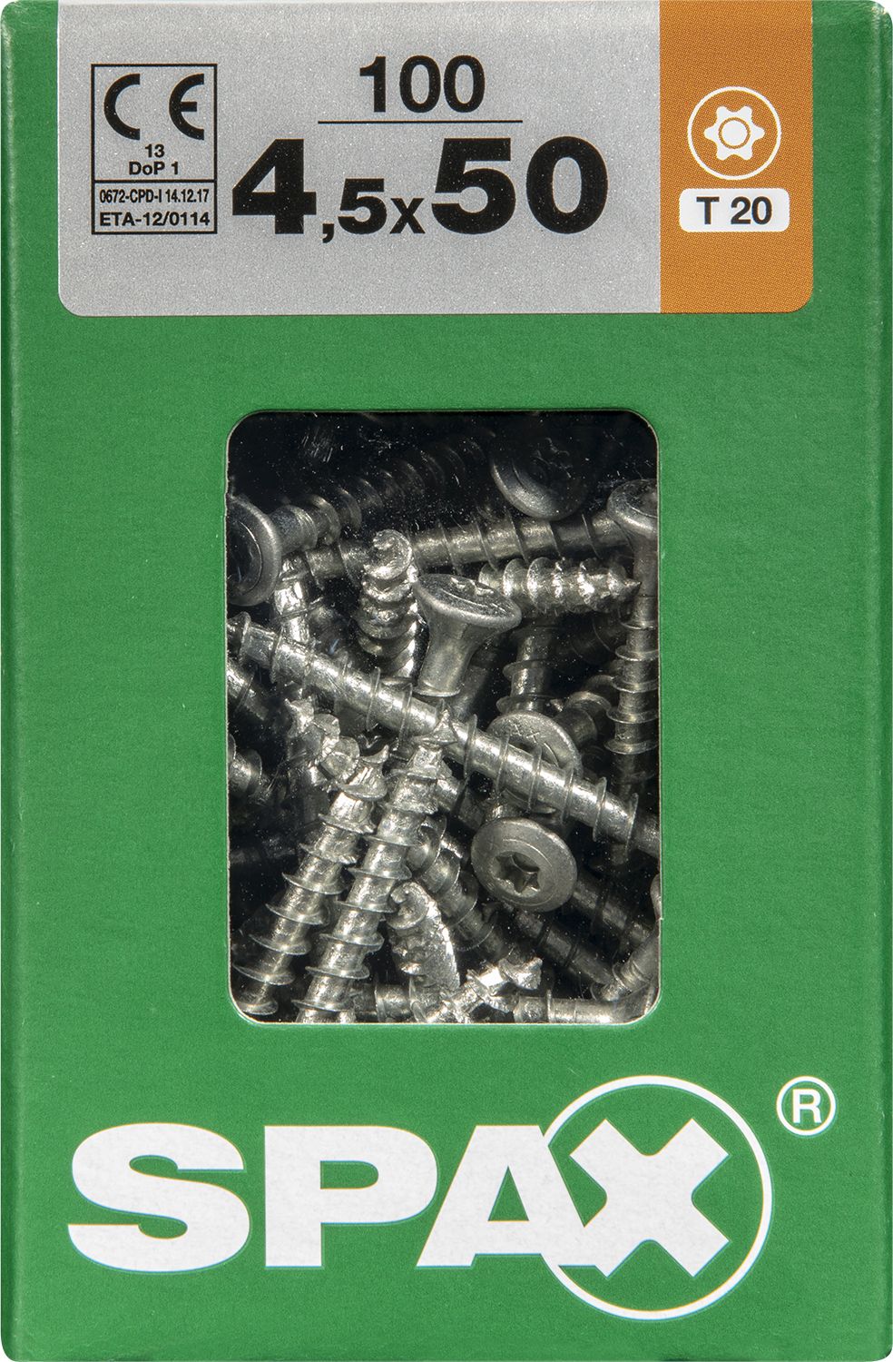 CABEZA GOTA DE SEBO SPAX T-STAR PLUS T20 WIROX L 100 UD.