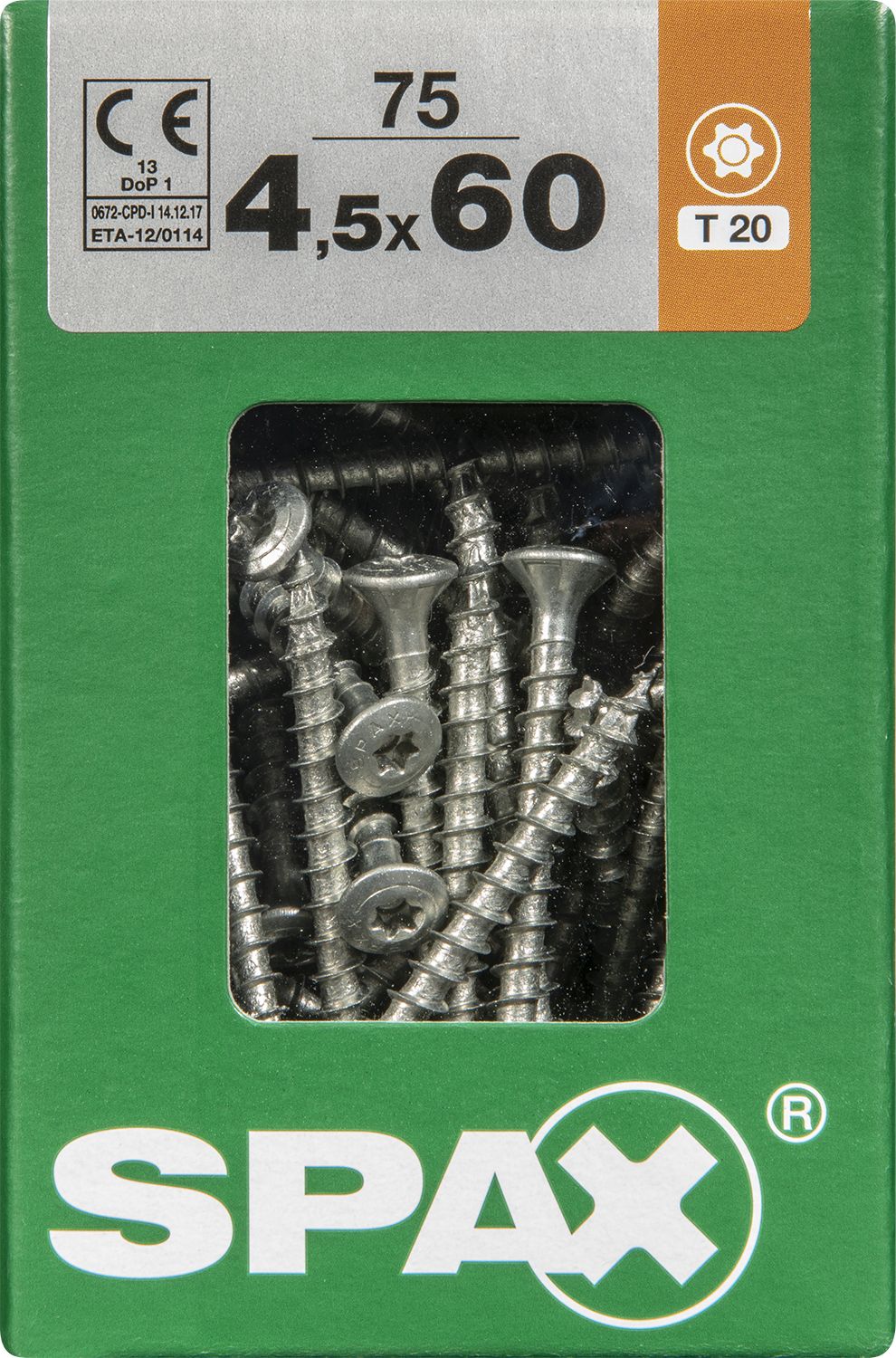 CABEZA GOTA DE SEBO SPAX T-STAR PLUS T20 WIROX L 75 UD.