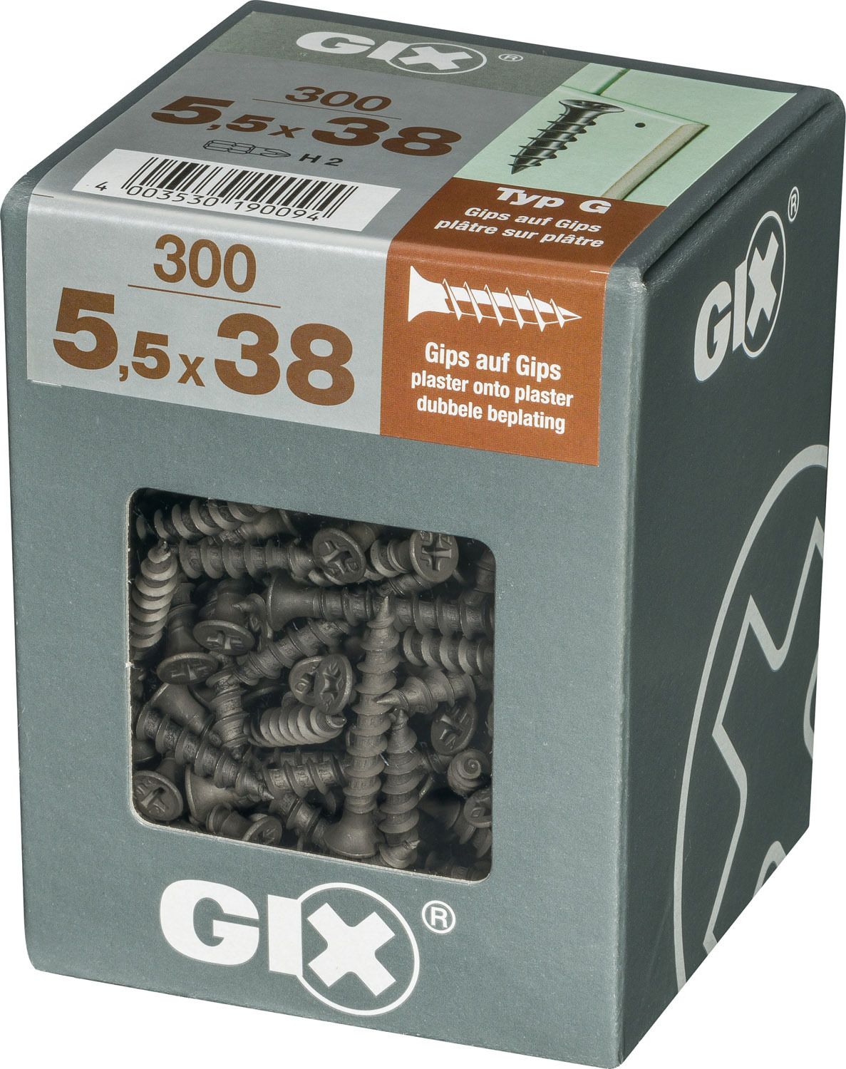 GIX G H2 FOSFATADO XL 300 UD.