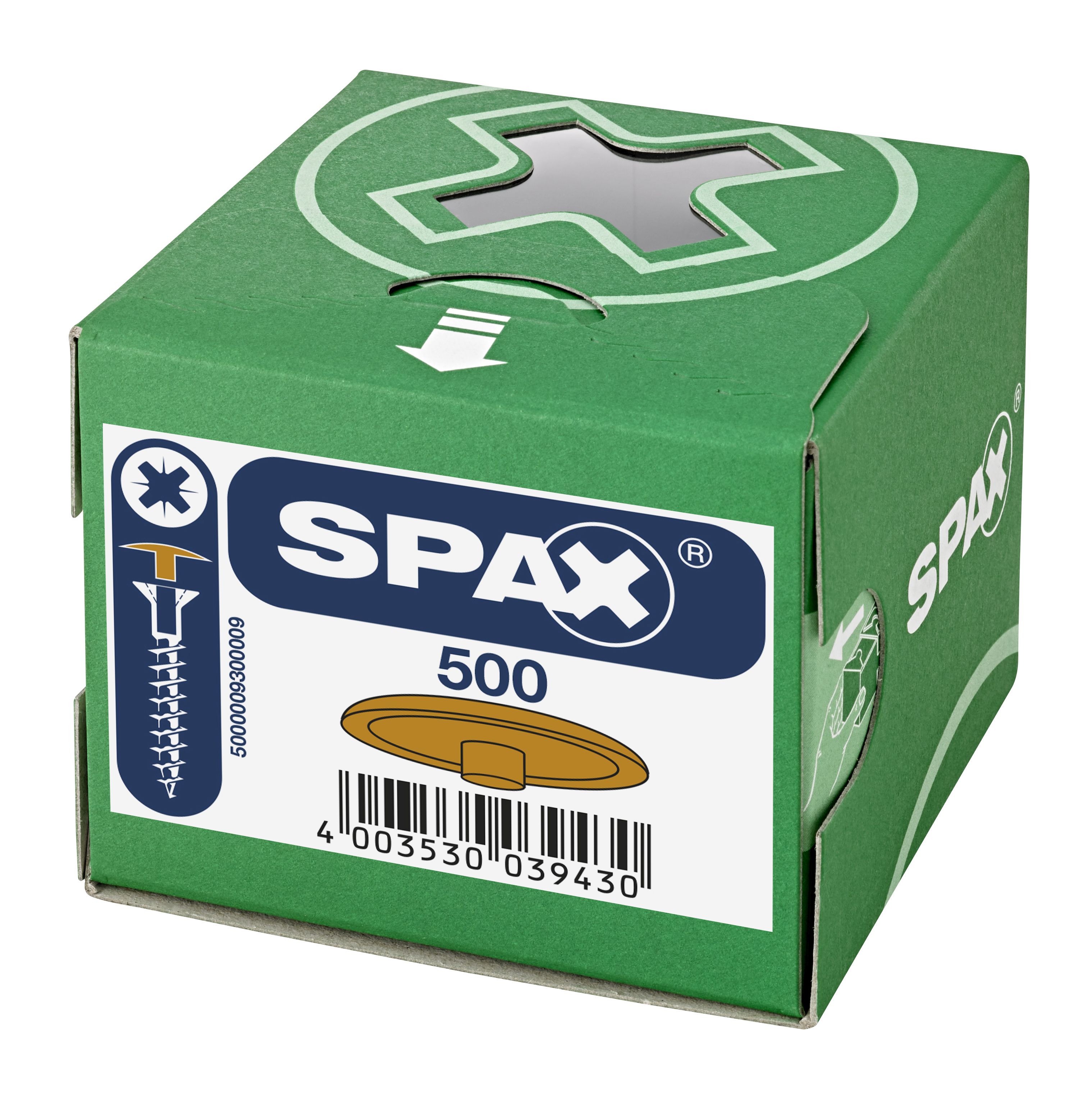 TAPONES DE PLÁSTICO CON TALADRO EN LA CABEZA SPAX-S CREMA N.º 82