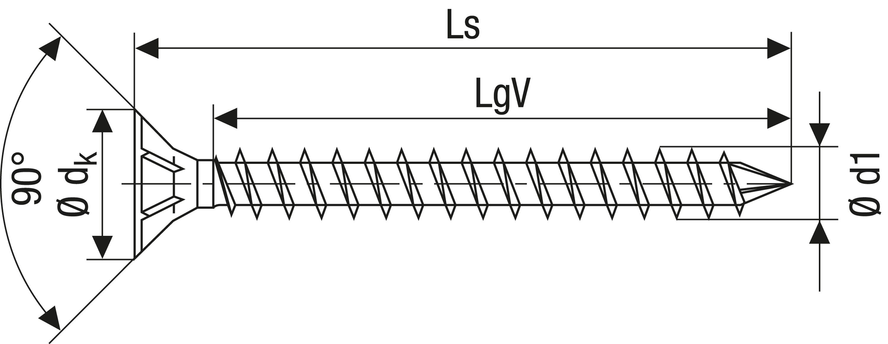 CABEZA MÚLTIPLE PLANA SPAX-S A4 T-STAR PLUS T50 ROSCA COMPLETA CUT 50 UD.