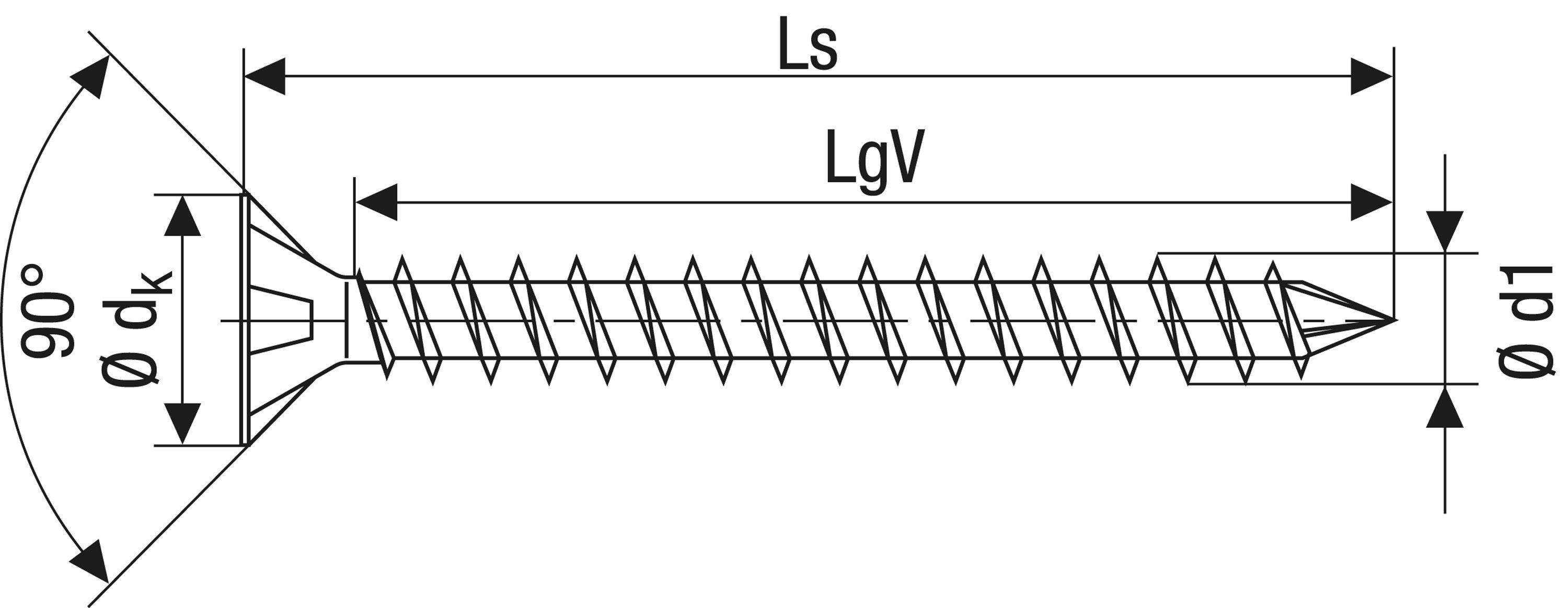 CABEZA MÚLTIPLE PLANA SPAX T-STAR PLUS T50 ROSCA COMPLETA WIROX 25 UD.