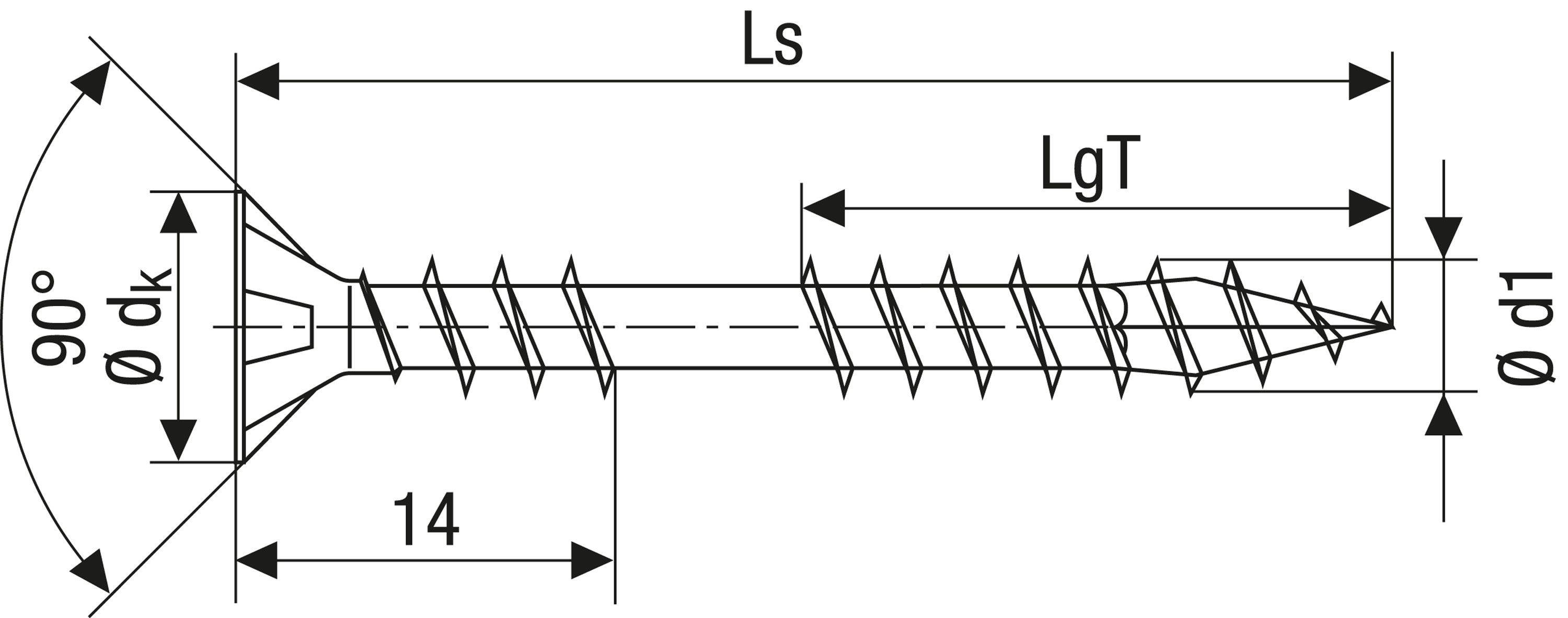 TORNILLO DE FIJACIÓN SPAX CABEZA MÚLTIPLE PLANA T-STAR PLUS T20 ROSCA DE FIJACIÓN WIROX 200 UD.