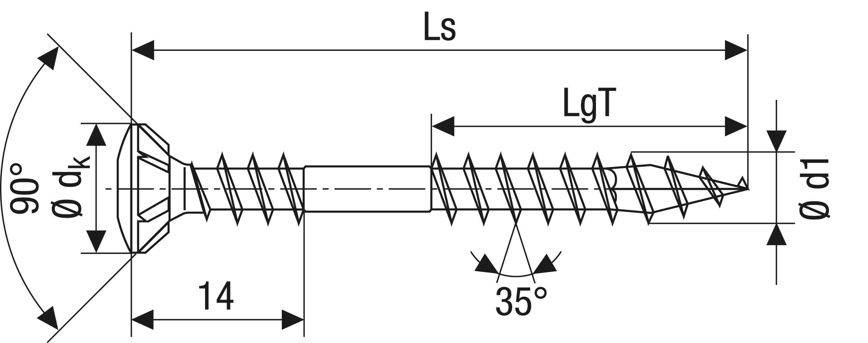 FACHADA SPAX T20 A2 INOXIDABLE CAJA DE PLÁSTICO CON ASA M 400 UD.