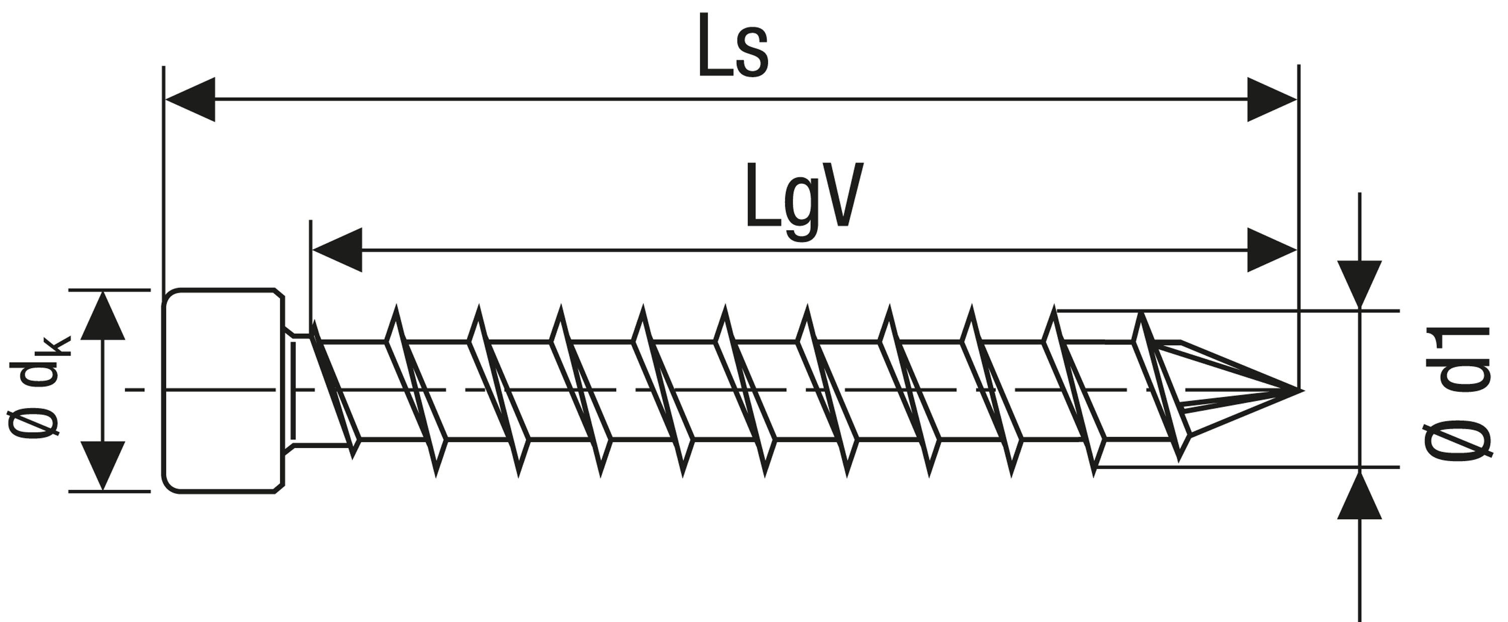 CABEZA CILÍNDRICA SPAX T-STAR PLUS T40 ROSCA COMPLETA CUT WIROX 50 UD.