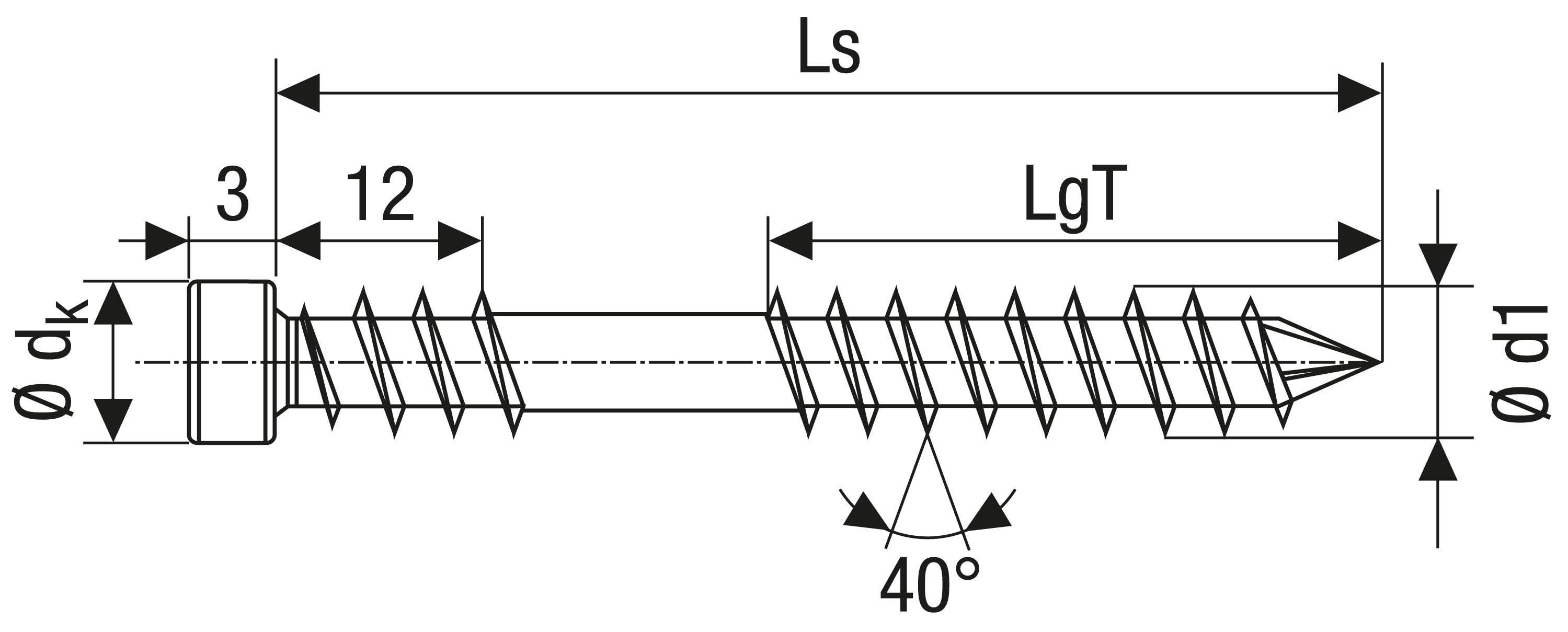 TERRAZA SPAX A4 CABEZA CILÍNDRICA T-STAR PLUS T25 ROSCA DE FIJACIÓN CUT 200 UD.