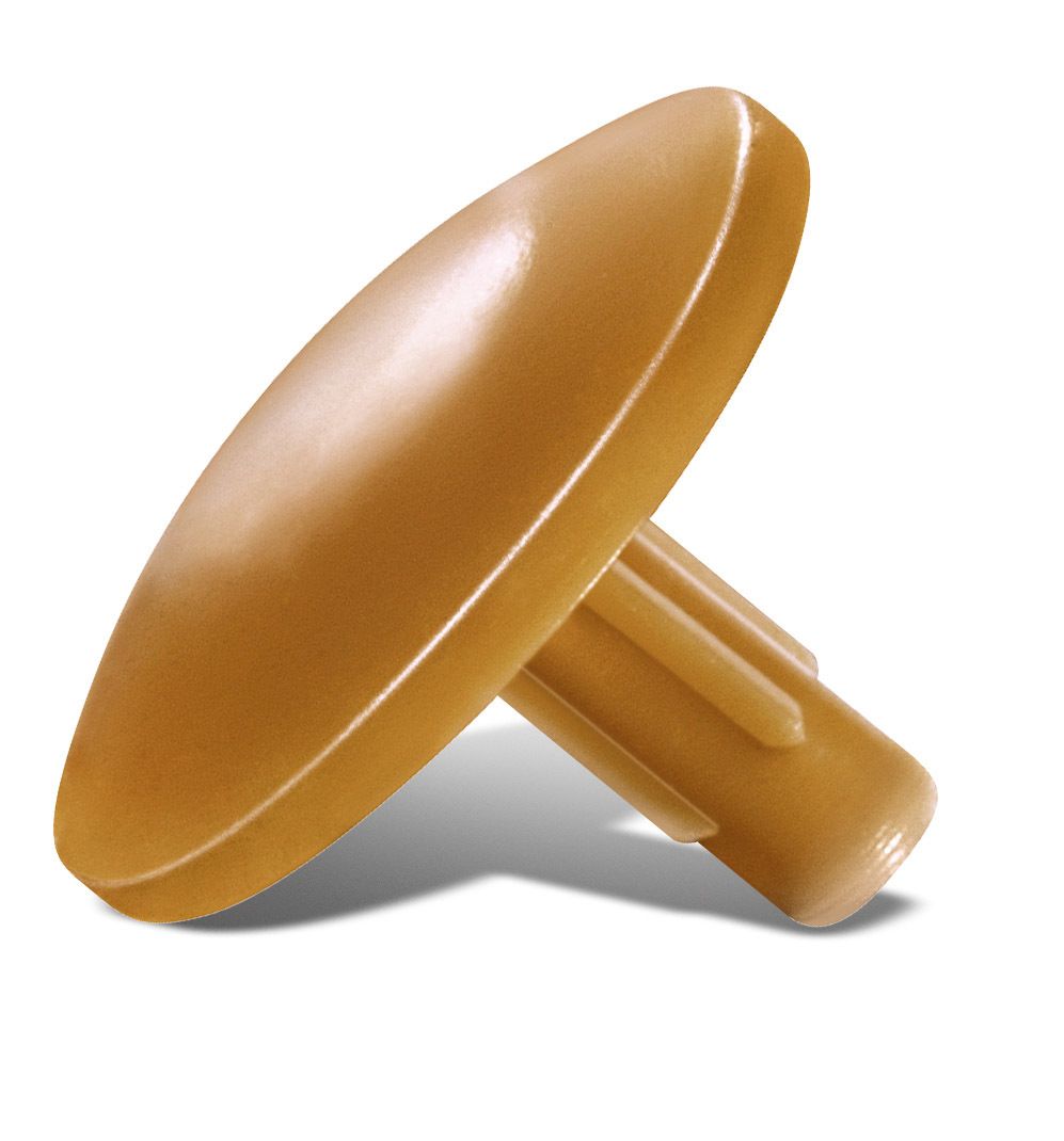 TAPONES DECORATIVOS CABEZA PARA TAPÓN MARRÓN CLARO S 25 UD.