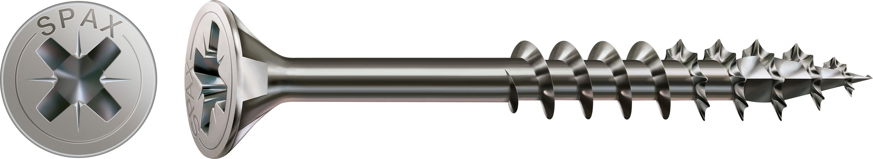 CABEZA MÚLTIPLE PLANA SPAX A2 RANURA EN CRUZ Z2 ROSCA PARCIAL 100 UD.