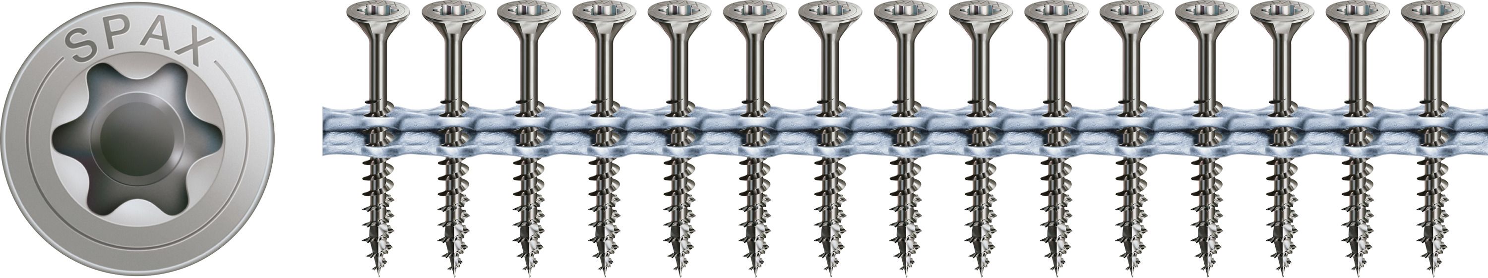 CABEZA MÚLTIPLE PLANA SPAX A2 NERVIOS DE FRENADO T-STAR PLUS T20 ROSCA PARCIAL ENCINTADOS 800 UD.