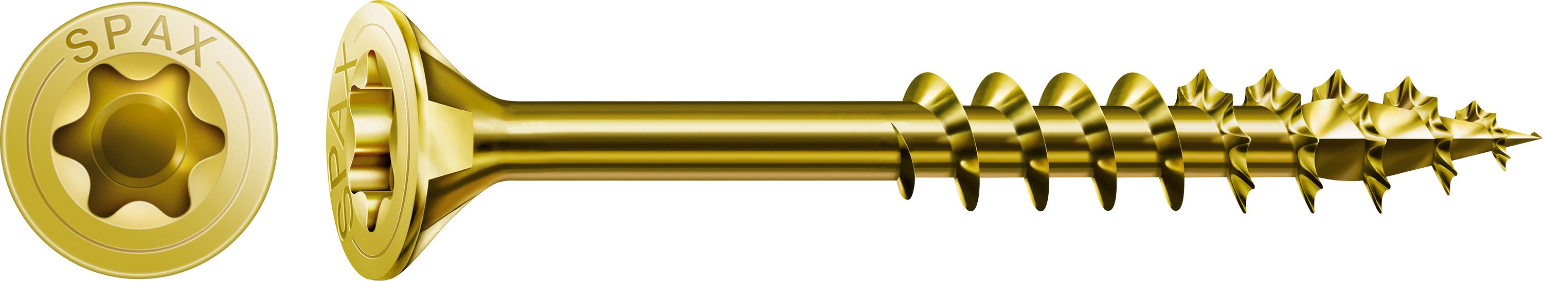 CABEZA MÚLTIPLE PLANA SPAX T-STAR PLUS T20 ROSCA PARCIAL YELLOX 1000 UD.