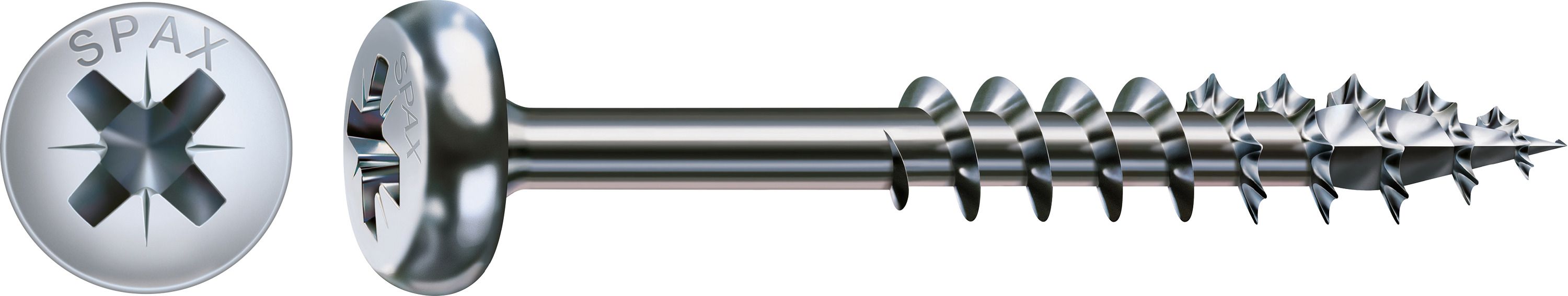 CABEZA REDONDA SPAX RANURA EN CRUZ Z2 ROSCA PARCIAL WIROX 200 UD.